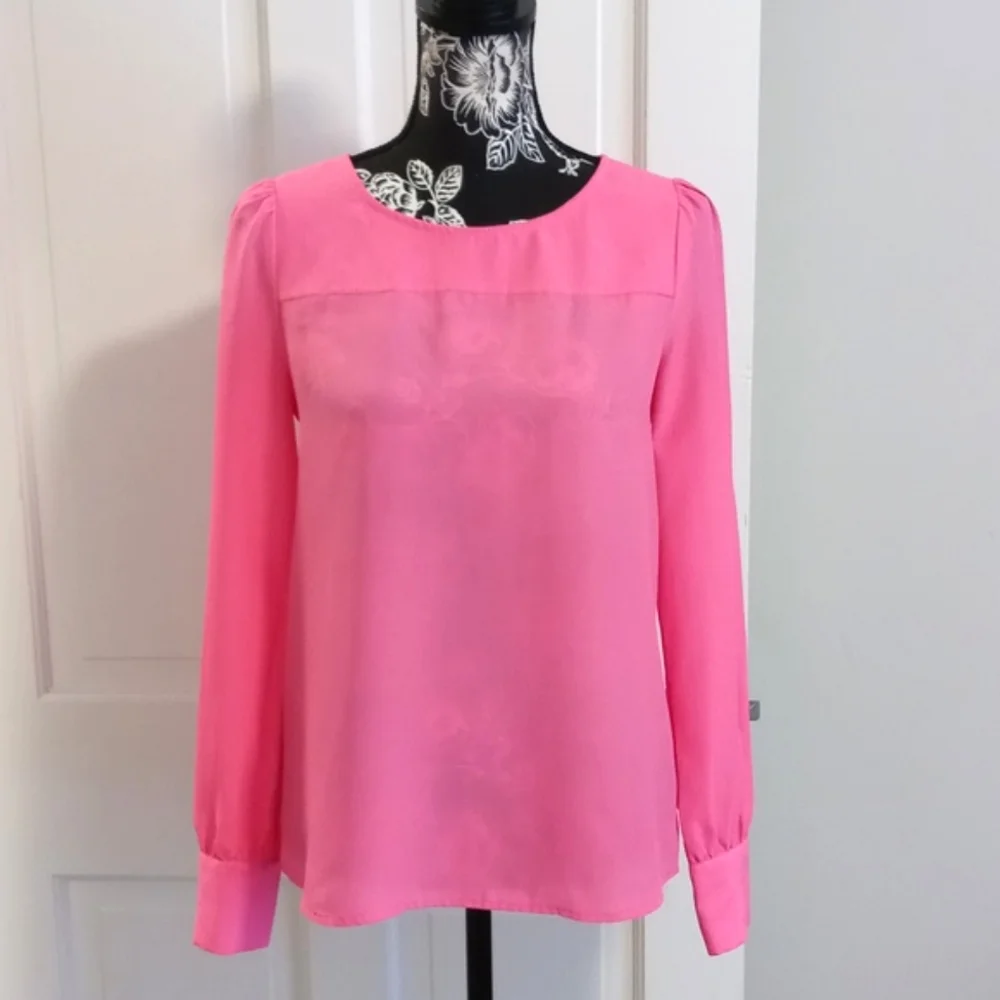 💘J. Crew💘 - L/S Hot Pink Top